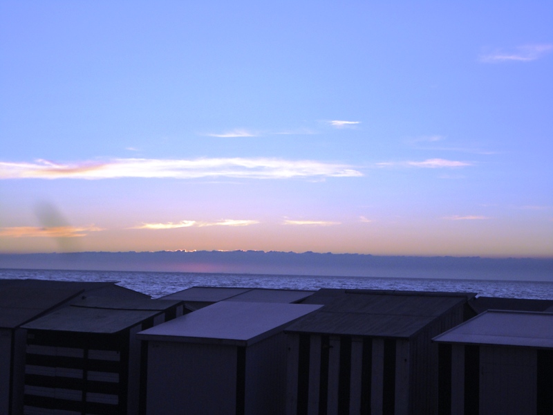 wenduine zee zonsondergang augustus 2011